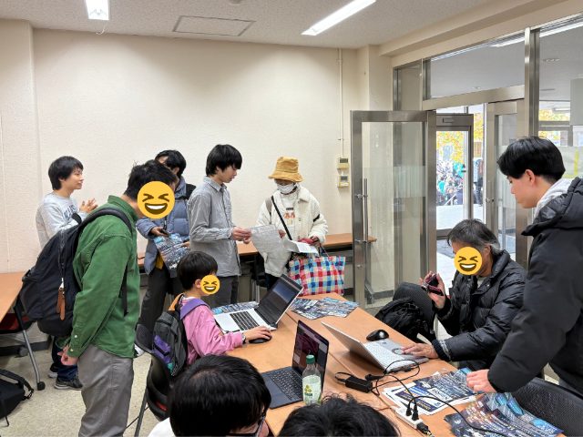 2025年度11月祭でのデモ展示の様子